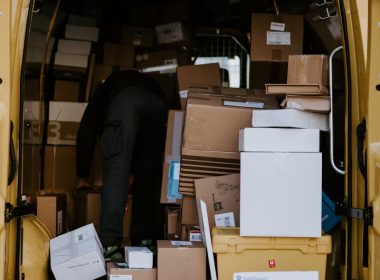 brown cardboard boxes on brown cardboard box