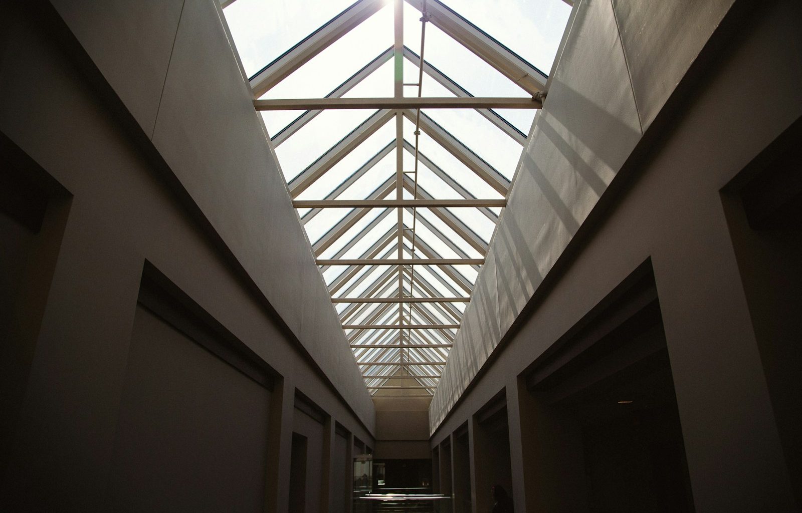 landscape photography of white hallway